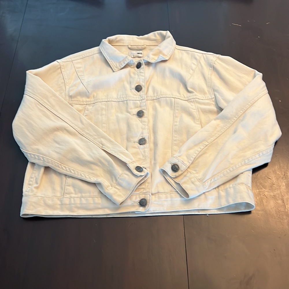 Amuse Society Cream Tan Jean Jacket Size M
